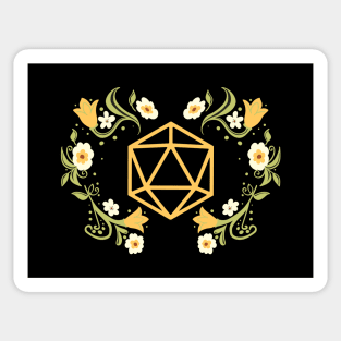 Plant Lovers Polyhedral D20 Dice Tabletop RPG Sticker